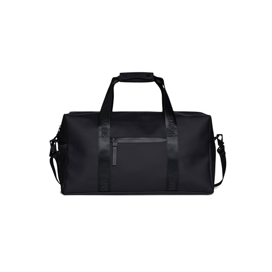 RAINS Trail Gym Bag - Black Gym Duffel Bag for Men and Women, Waterproof Material Sports Duffel Bags With Coated Zip, Detachable Shoulder Strap, 26 L - 2-Year Warranty