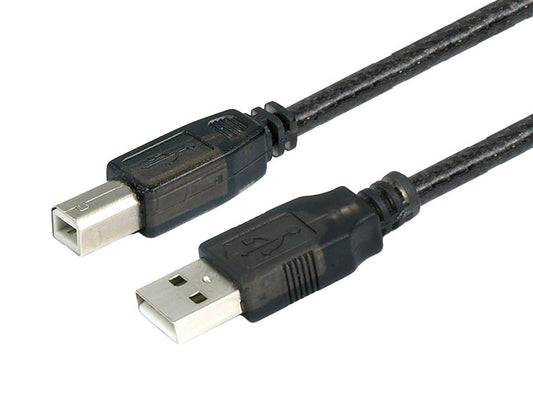 2.0 28/24AWG, 33 Monoprice USB Extension Cable - USB Type-A to USB Type-B, Male to Male, Active, Feet, Black