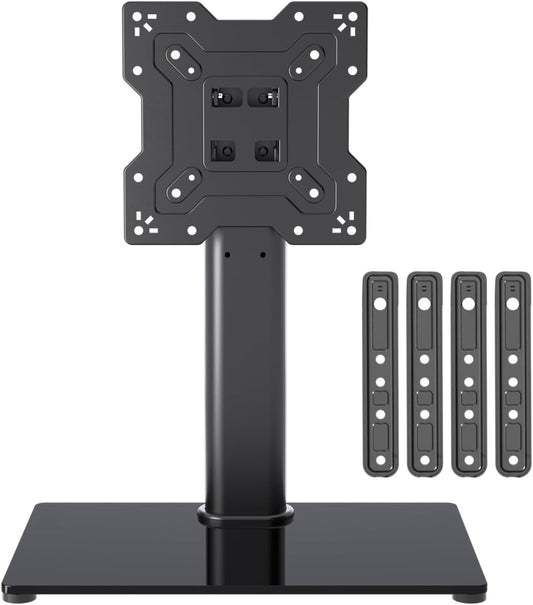 XINLEI 17-55 Inch 88lbs 400x400mm, TS102 Universal TV Stand Base, Table Top TV Stand for LCD/LED TVs, Height Adjustable