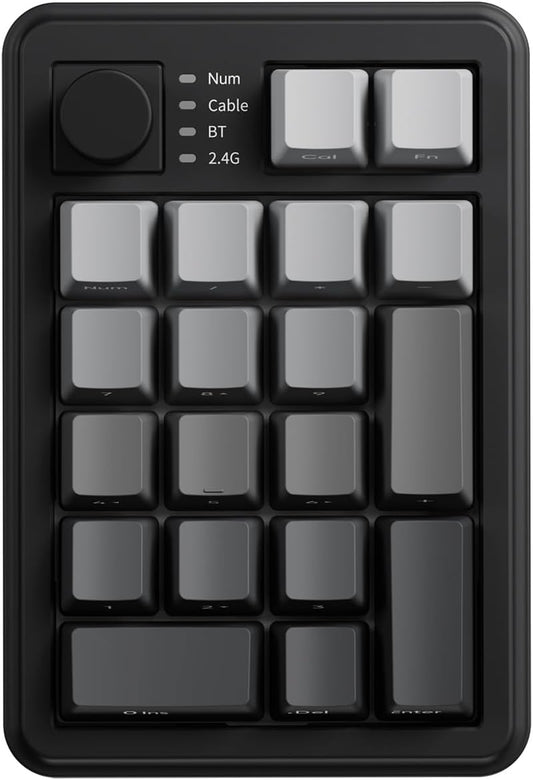 TISHLED 2.4G 5.0 Programmable Gasket Mechanical Numpad Wireless / Bluetooth / Wired USB-C Macro Keypad RGB Backlit Hot