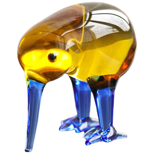 Veemoon Crystal Birds Decorative Figurines Colorful Glass Bird Ornament Glass Art Animal Craft Blown Table Decor for Home Office Dining Table Decor