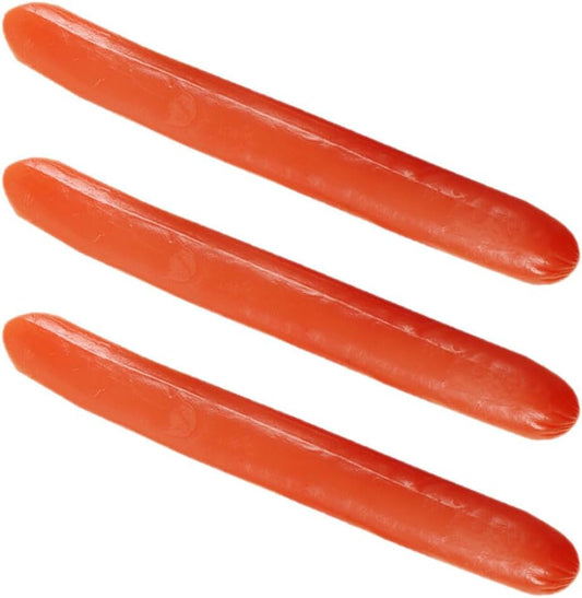 3 6.88In Pcs Realistic Hot Dog Sausage Models Lifelike Fake Food for Kitchen Decor Restaurant Display Party Photography