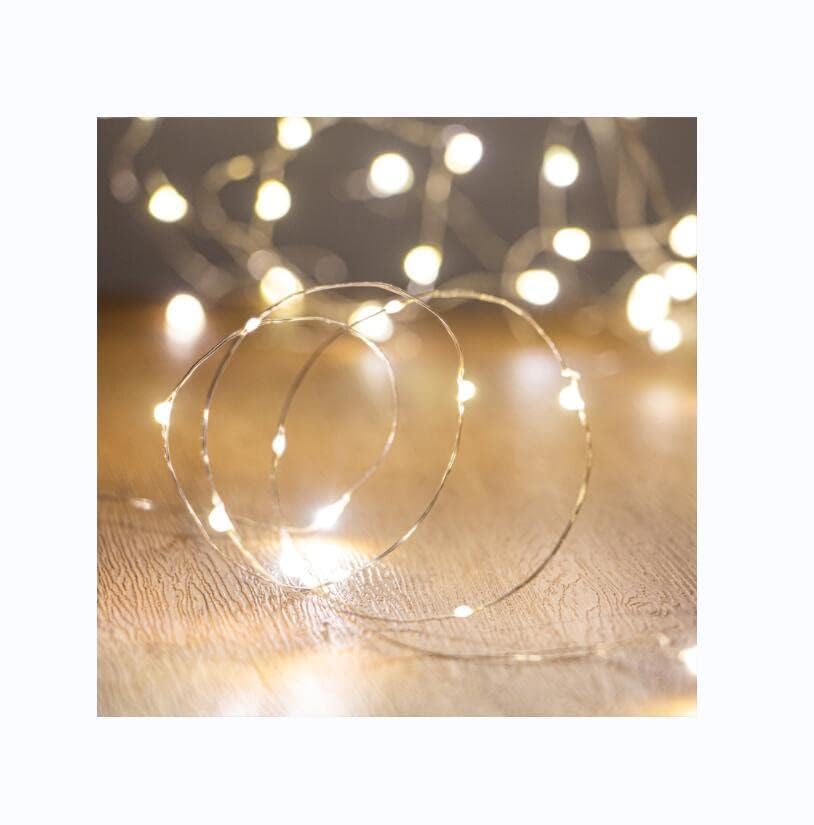 XINKAITE LEDs Fairy Lights,String Lights for Indoor&Outdoor Bedroom, Christmas, Parties, Wedding, Centerpiece, Decoration,Battery Operated (10Ft/3M Warm White)