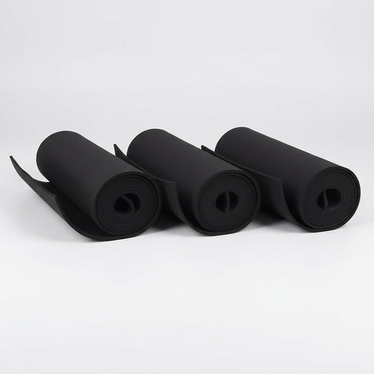 XCEL Multi-Purpose Crafting Foam Sheet Roll – Neoprene Rubber Sheets for Costumes Cosplay Packing Foam Gasket Material – Closed Cell Foam Padding in Various Options (Black, 48" x 12" x 1/8" (3 Pack))