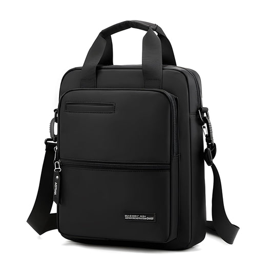 Coolymee Nylon Messenger Bag for Men,14-inch Laptop Bag Large Casual Crossbody Shoulder Bag Waterproof Handbag Lighweight Sling Pack with Adjustable Straps for Work Business Travel