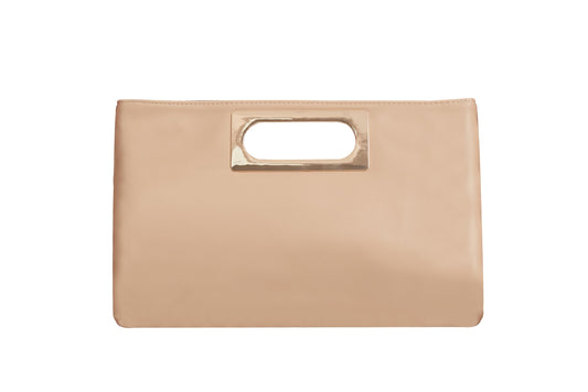 FLAIRFOLIO Clutch Purse for Women Wedding (Taupe)