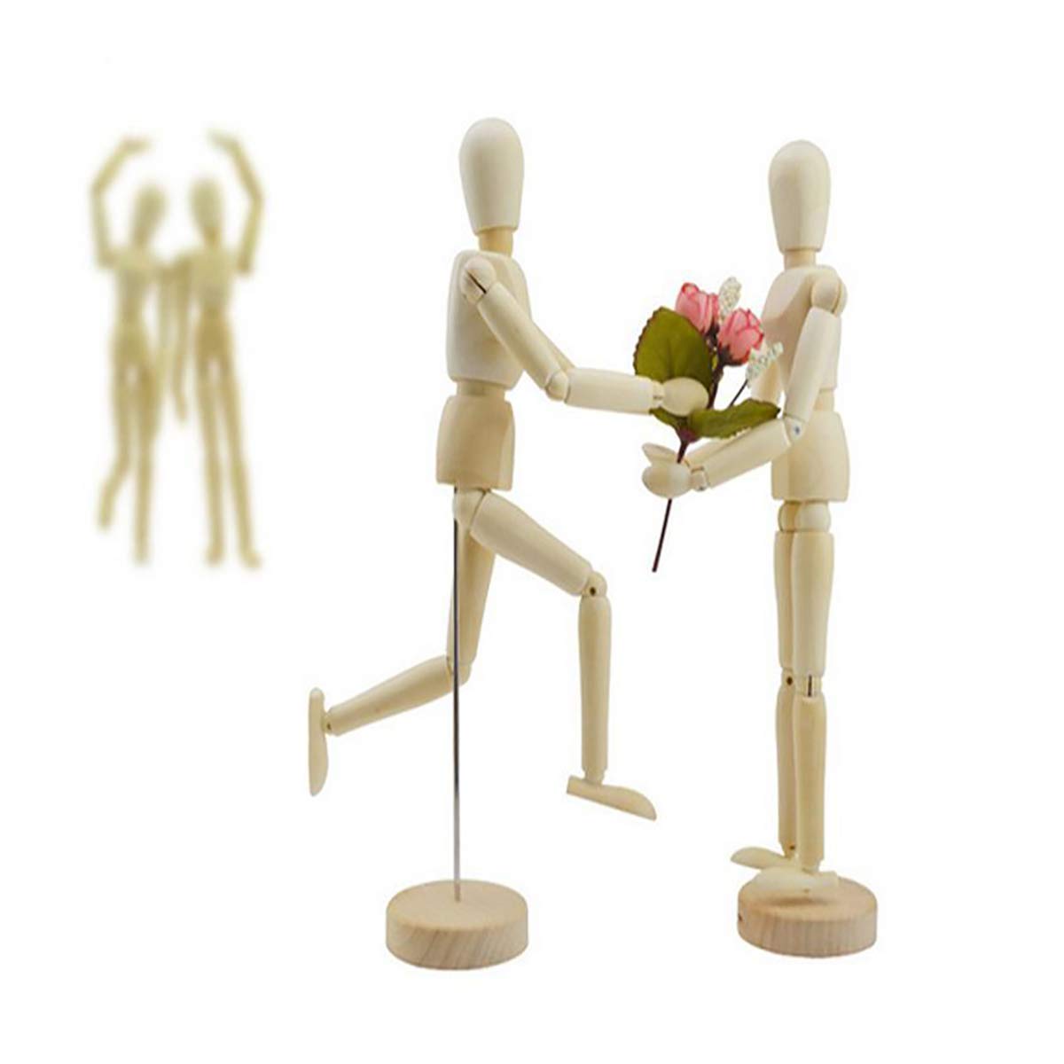 Artist Wooden Manikin Mannequin Sketching Lay Figure Drawing Model Aid Human Figure Artist Draw Painting Model Mannequin Jointed Doll for Art Drawing Human Figures