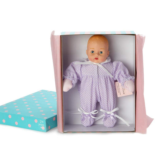 Madame Alexander 12" Lavender Check Huggums, Light Skin Tone