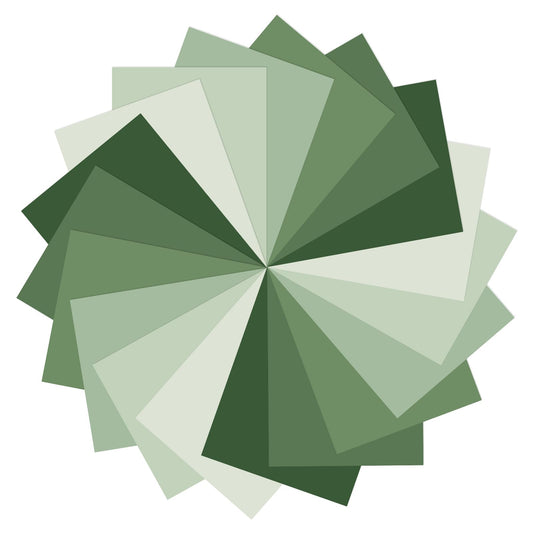 Whaline 60 Sheets Sage Green Card Stock Paper Scrapbook Paper 6 Gradient Colors Double-Sided Card Stock for St. Patrick's Day Birthday Party Invitation DIY Crafts Decoration, 8.5 x 11 Inch