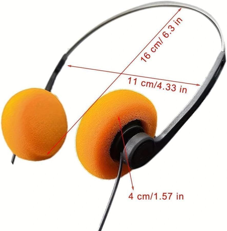 WLngtv 2 Cassette Pcs Retro On Ear Headphones, Wired Stereo Headphones, Headphone, Lightweight Portable Headphone