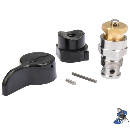 235014 Airless Spray Prime/Drain Valve - Compatible with Graco 210/230/390/395/490/495/595 & 3400 - Aftermarket Replacement for Airless Paint Sprayer & Spray Gun Part