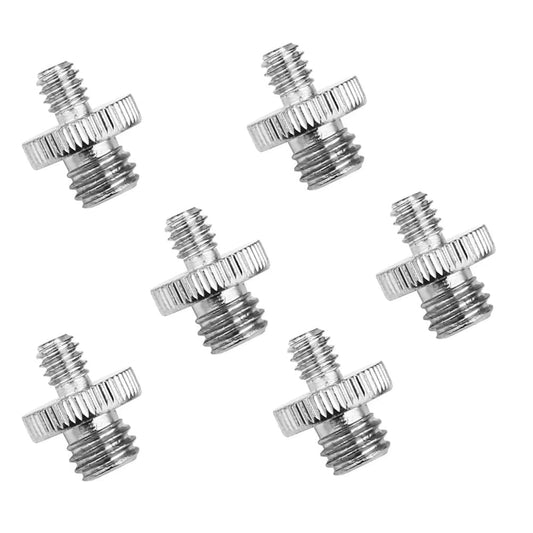 ThtRht 6 Pack 1/4 inch 3/8 inch 3/8'' 1/4''-20 Camera Tripod Adapter to Light Stand Adapter to Tripod Screws Adapter