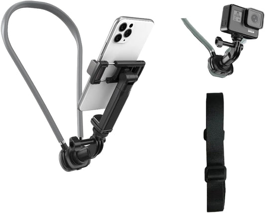 Chapter Seven Neck Hanging Phone Holder,Hands Free POV/Vlog Chest Camera Phone Holder for Video Recording,Compatible