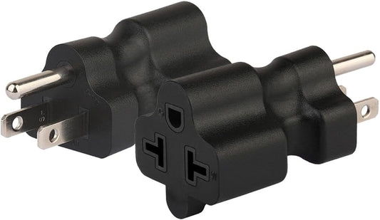 TEWOXIN 3 5-15P 5-20R/6-15R/6-20R Adapter,4-in-1 15A 20A 125V 250V PCS NEMA to Power Converter for Server Rack,EV