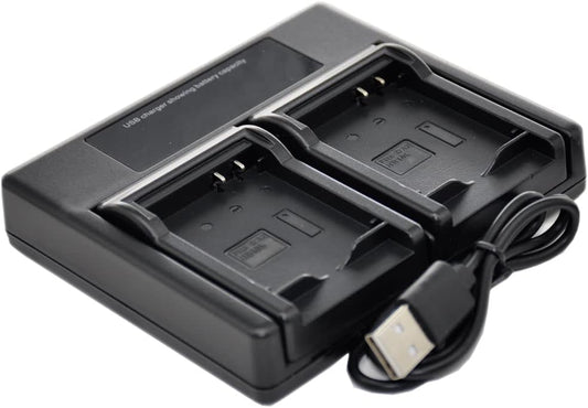 BTBAI NP-FS10 np-fs20 np-fs30 uds2 Battery Charger USB Dual for Digital Camera Video Camcorder