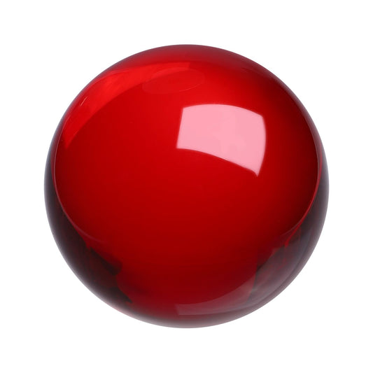 uxcell Round Crystal Sphere, 60mm / 2.4" Glass Solid Decorative Sphere Crystal Ball for Home Decor Ornament Gift Craft Feng Shui Divination Fortune Telling Fountain Decoration, Red
