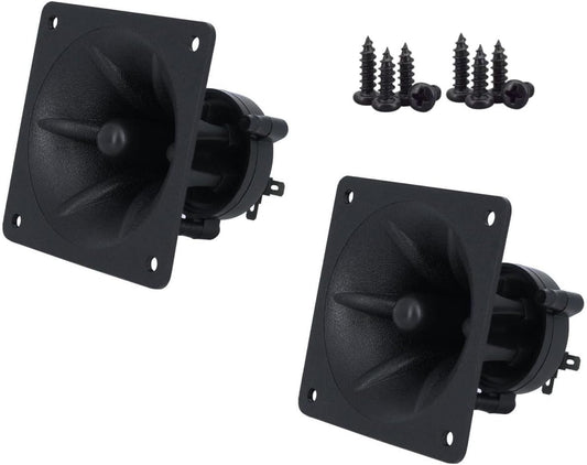 CCeCCe 2 Pack 3.25" 3.25" Component Square Tweeter x Piezo Horn Element Replacement DJ Speaker Loudspeaker Buzzer