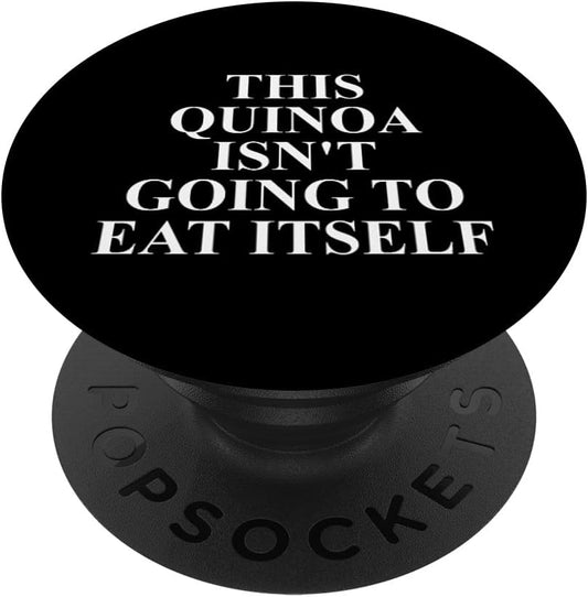 Cool Quinoa Humor Quote Merch Quinoa Apparel - Funny Quinoa Lover Novelty Design PopSockets Adhesive PopGrip