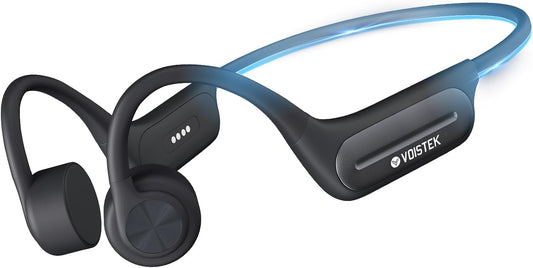 32GB MP3 Swimming,IP68 Voistek Bluetooth Bone Conduction Headphones with Mic,Built-in Player for Waterproof