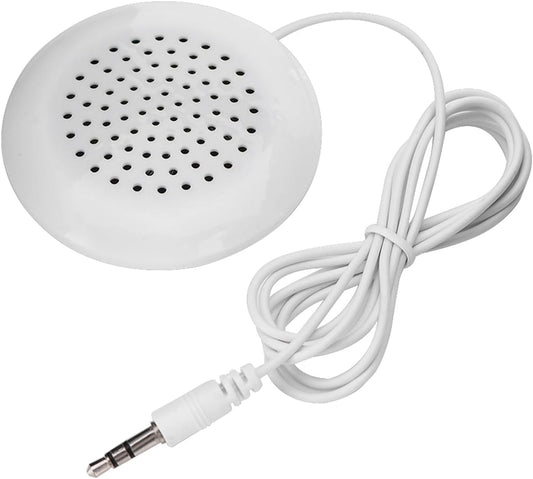 WQAPVHBG 3.5mm 2.4in 0.6in Mp3, Mp4, Portable DIY Pillow Speaker, White Mini Stereo Speaker, Mini Portable Line