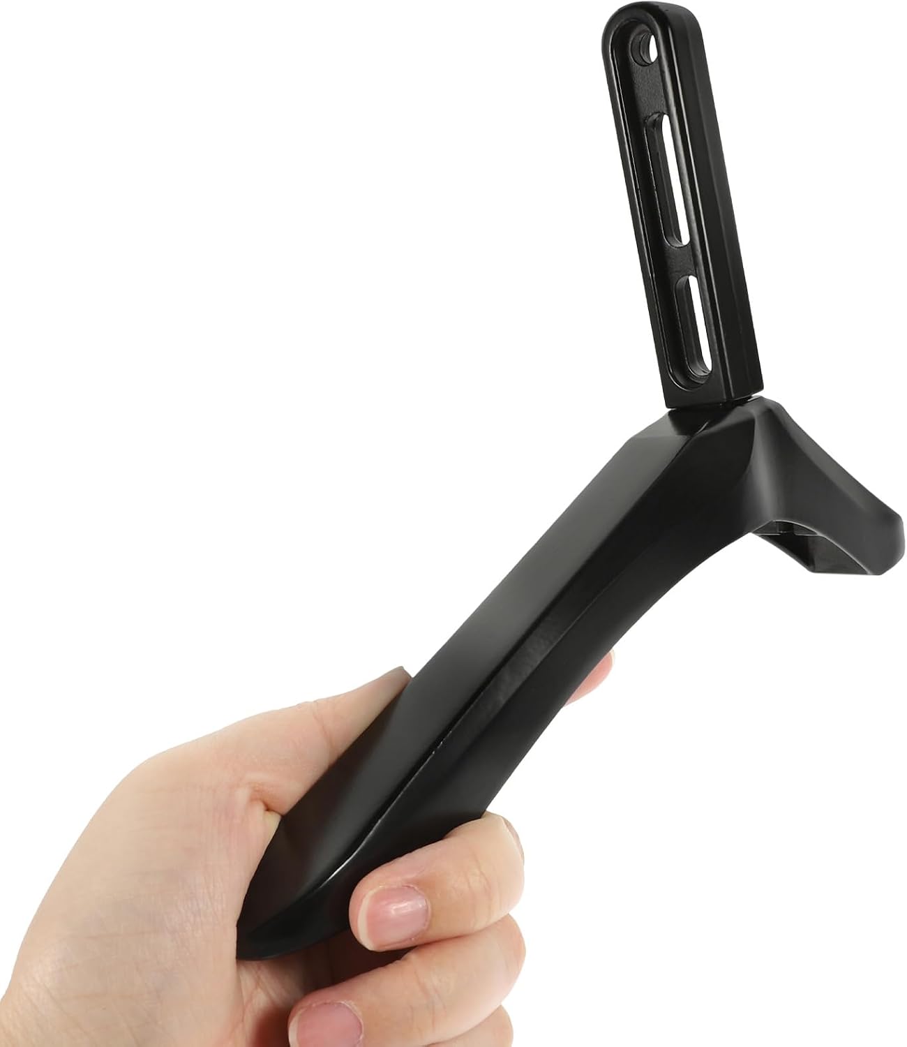 DECHOUS Universal TV Support Base with Screws - Black Tabletop Bracket for Living Room