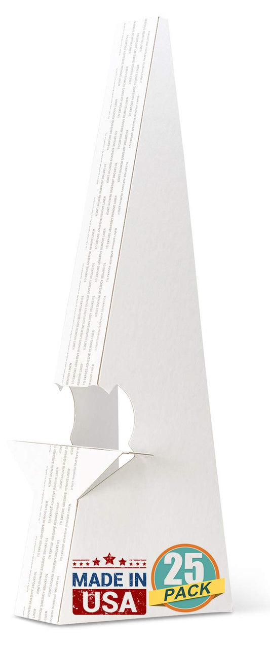 Lineco Self-Stick Cardboard Easel Backs 15 Inch, 25 Pack, for Photographs, Brochures, Posters, Sign, Artwork and Crafts, White, Made in USA