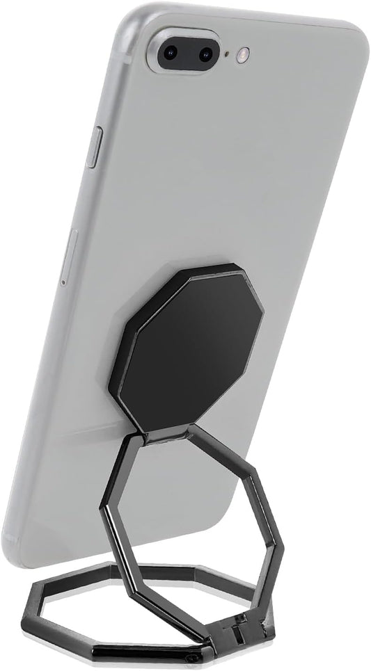 cobee 360 Cell Phone Ring Holder Finger Kickstand, Rotation Metal Cellphone Back Grip Foldable Cell Phone Stand