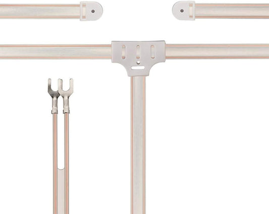 BINGFU 300 2 FM Dipole Antenna Ohm with Pin Bare Wire Twin Lead for Indoor Digital HD Radio Table Top FM Radio AV Audio