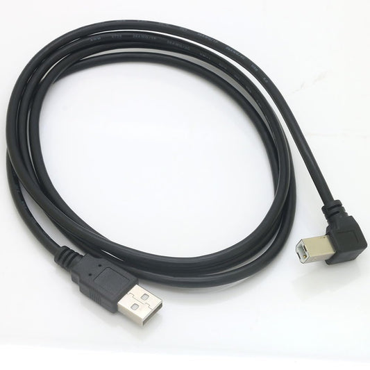 Tivid 59" 2.0 90 4.9 USB High Speed Right Angle Printer/Scanner Cable - Degree USB A Male to B Male - Feet
