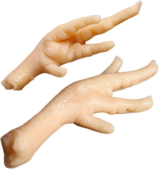 2 5.82X1.88X1.18 Inch Kisangel Realistic Chicken Feet Model Pcs Faux Food Display Props for Photography Kitchen Decor