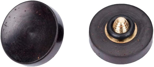 12mm VKO Wood Soft Shutter Release Button,Delicate Camera Shutter Button Concave Surface Black(Wood Grain Random)