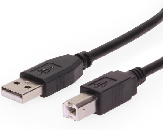 2ft. 2.0 USBGear Black USB A to B Device Cable