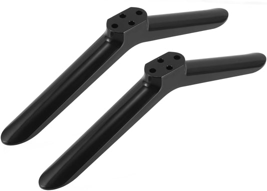 Yardenfun 40inch Universal TV Stand Legs Modern Stand for TVs Riser Base Monitor Mount Sleek Black with Screws