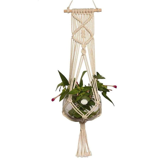 Macrame Hanging Flowerpot - Interior Wall Decoration - Bohemian Decoration