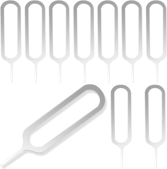 AYWFEY 10 Pcs Sim Card Tray Removal Tool, Sim Card Pin, Sim Card Tool, Compatible with All iPhone, Samsung, HTC