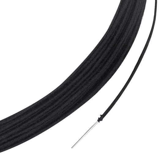 BENECREAT 21.8 Yards Black Floral Wires, 1.2mm Cotton Covered Millinery Wire, Iron Stem Wires for Florist Crafts Making Sewing Supplies Brim Making Accessories