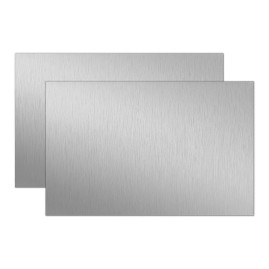 Uxney 0.8mm Stainless Steel Sheet 4x6 Inch, 430 Magnetic Stainless Steel Plate, 20 Gauge Metal Sheet for Wall, DIY, Crafts, Jewelry, Electrical Repair (2 Pack)