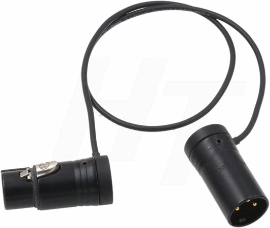3 888 633 20" Audio Cable Low-Profile XLR Pin Male to Female for Mic Camera Sound Devices Zaxcom Zoom Audio Recorder