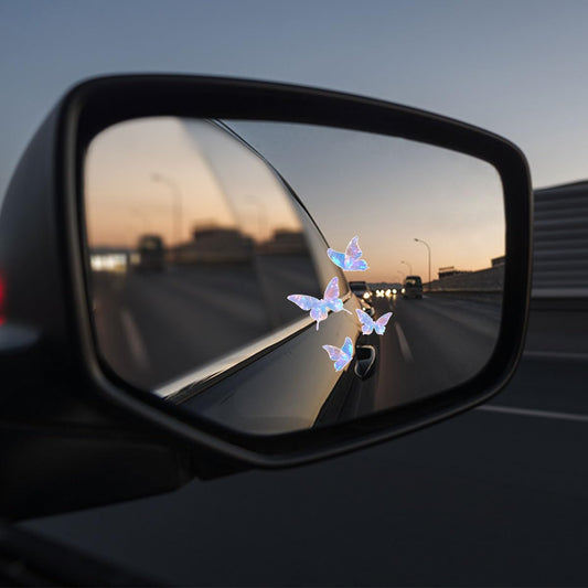3 Pcs Butterfly Sticker – Aesthetic UV DTF Waterproof Vinyl Decal for Car Mirror, Laptop, Glass, Window, Journals, Symbol of Transformation and Beauty Gift for Women, Teens – 3 Inches (Butterfly)