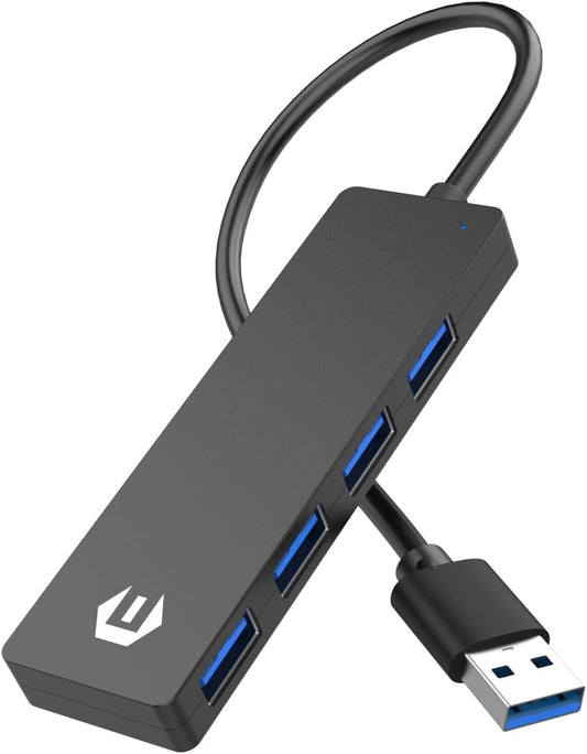 TOTU 4-Port 5Gbps USB C Hub, USB C Hub Extra Light Data Hub USB Adapter, USB C Hub Compatible with, USB Flash Docking