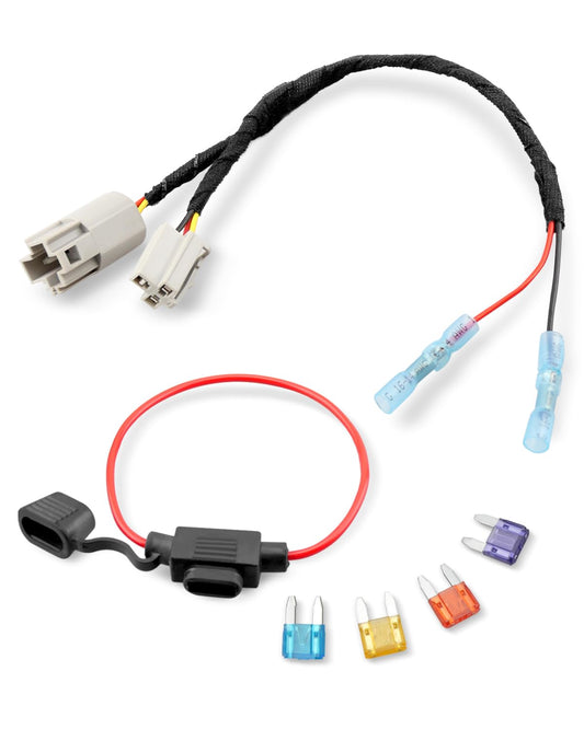 Wujexuhe 12 2001-2022 Volt Power Adapter Wiring Harness Switch Connector Plug with Fuse Fit for Chrysler Dodge Ram