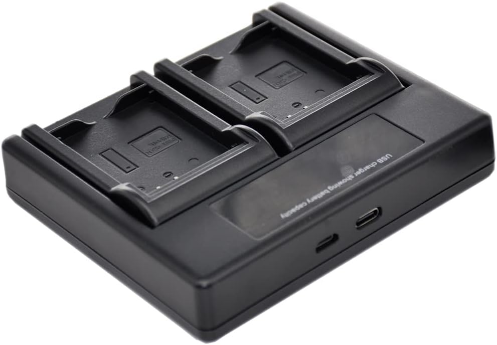 BTBAI NP-FS10 np-fs20 np-fs30 uds2 Battery Charger USB Dual for Digital Camera Video Camcorder