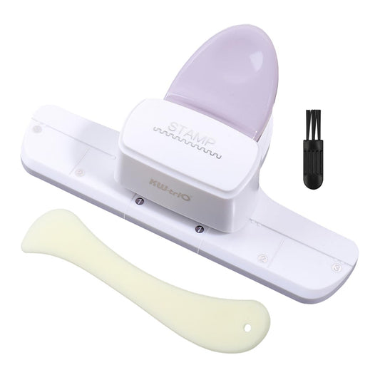 YOUQIWJ Postage Stamp Border Punch, Decorative Edge Punch for Paper Crafts, Scrapbooking, Card Making, Journaling and Junk Journal, with Bone Folder and Cleaning Brush