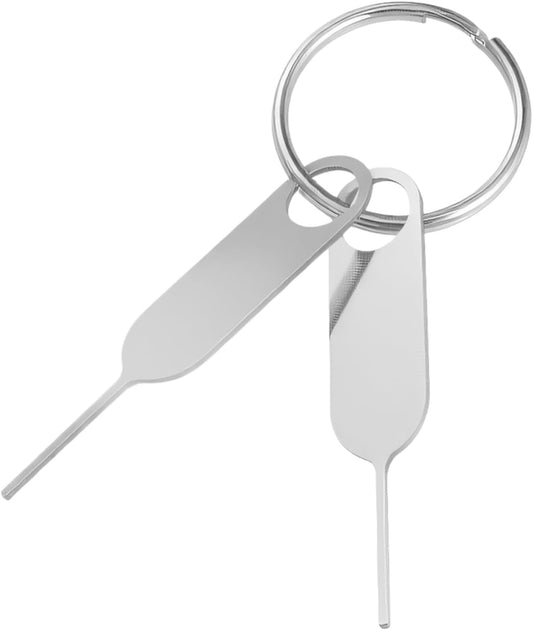 Apojgitn 2Pack Universal Sim Card Tray Removal Tool, SD Removal Opening Tool with A Key Ring Ring Compatible with Most