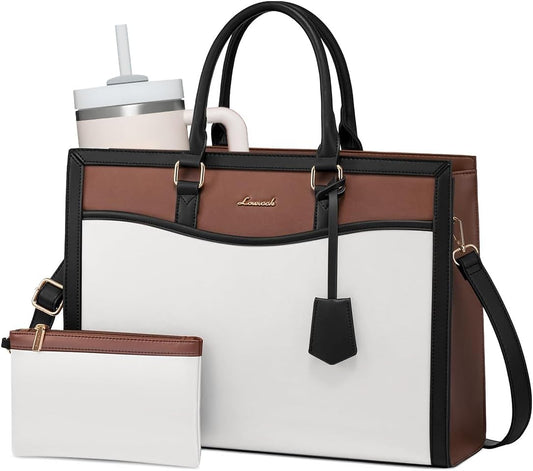 15.6 inch LOVEVOOK Laptop Tote Bag for Women, Office Work Bag Briefcase fit for Laptop, Large Capacity Teacher Bag