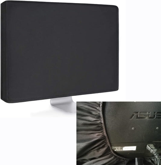 27-32 Inch, Universal Large Monitor Jackets for Desktops Gaming PC Computer Monitor Dust Covers, Black, Polyester