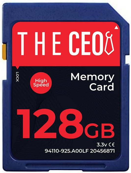 THE CEO 90MB/s 10 128GB Memory Card Ultra SDHC UHS-I High-Speed & Reliable Camera Card - Class for Fast Read/Write