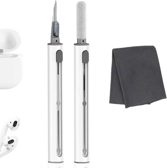 TENOC 1 2 3, Cleaner Kit for Airpods, Multi-Functional Clean Pen with Soft Brush for Airpods Pro Wireless Headphones