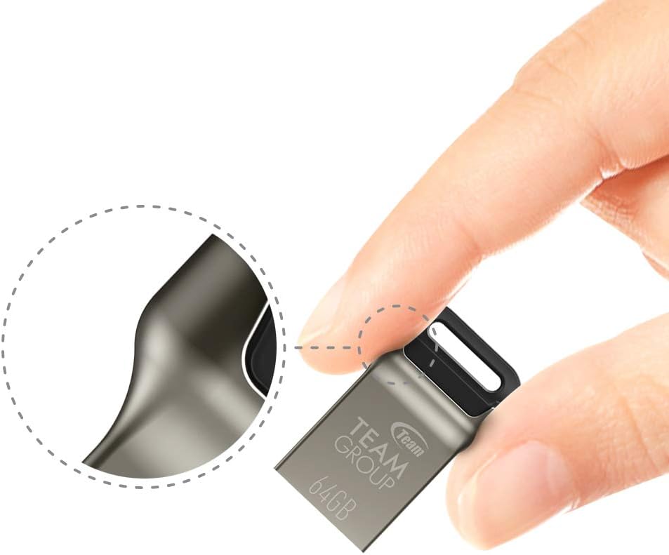 TEAMGROUP C162 256GB 3.2 1 3.1/3.0 140MB/s TC1623256GB01 USB Gen USB Mini Fits Metal Read Flash Thumb Drive External