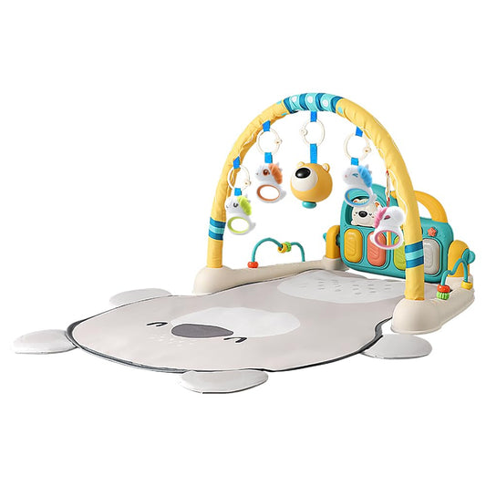 Caterbee Baby Piano Play Gym Mat with Music and Light (Bear)